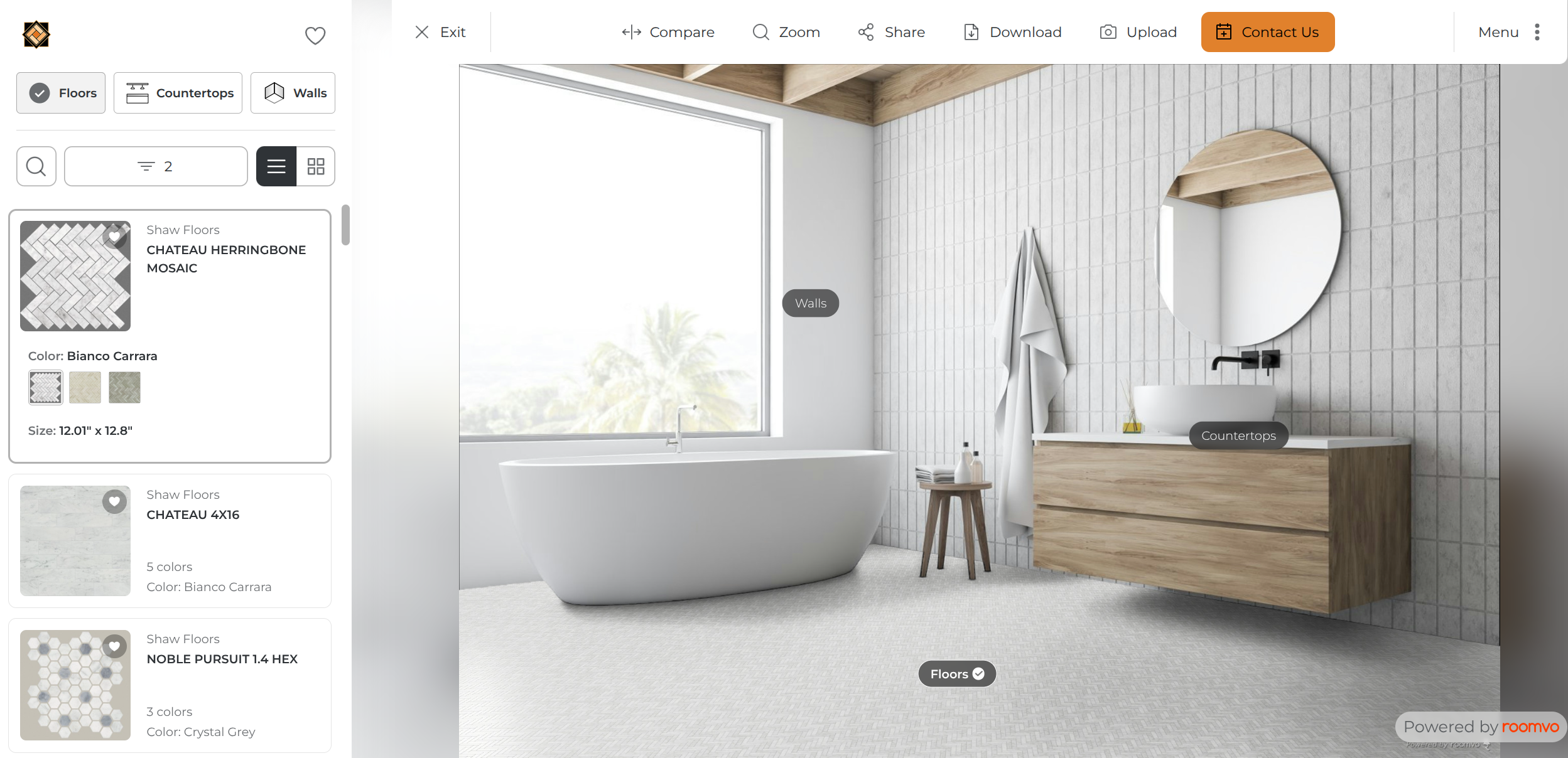 Preview flooring in your room with the Roomvo Visualizer