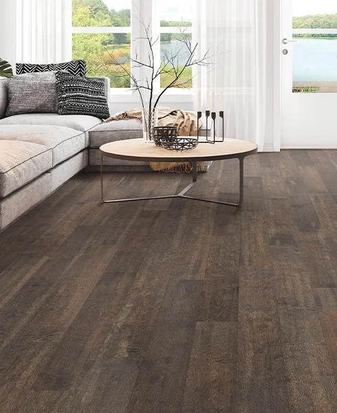 hardwood in a living room