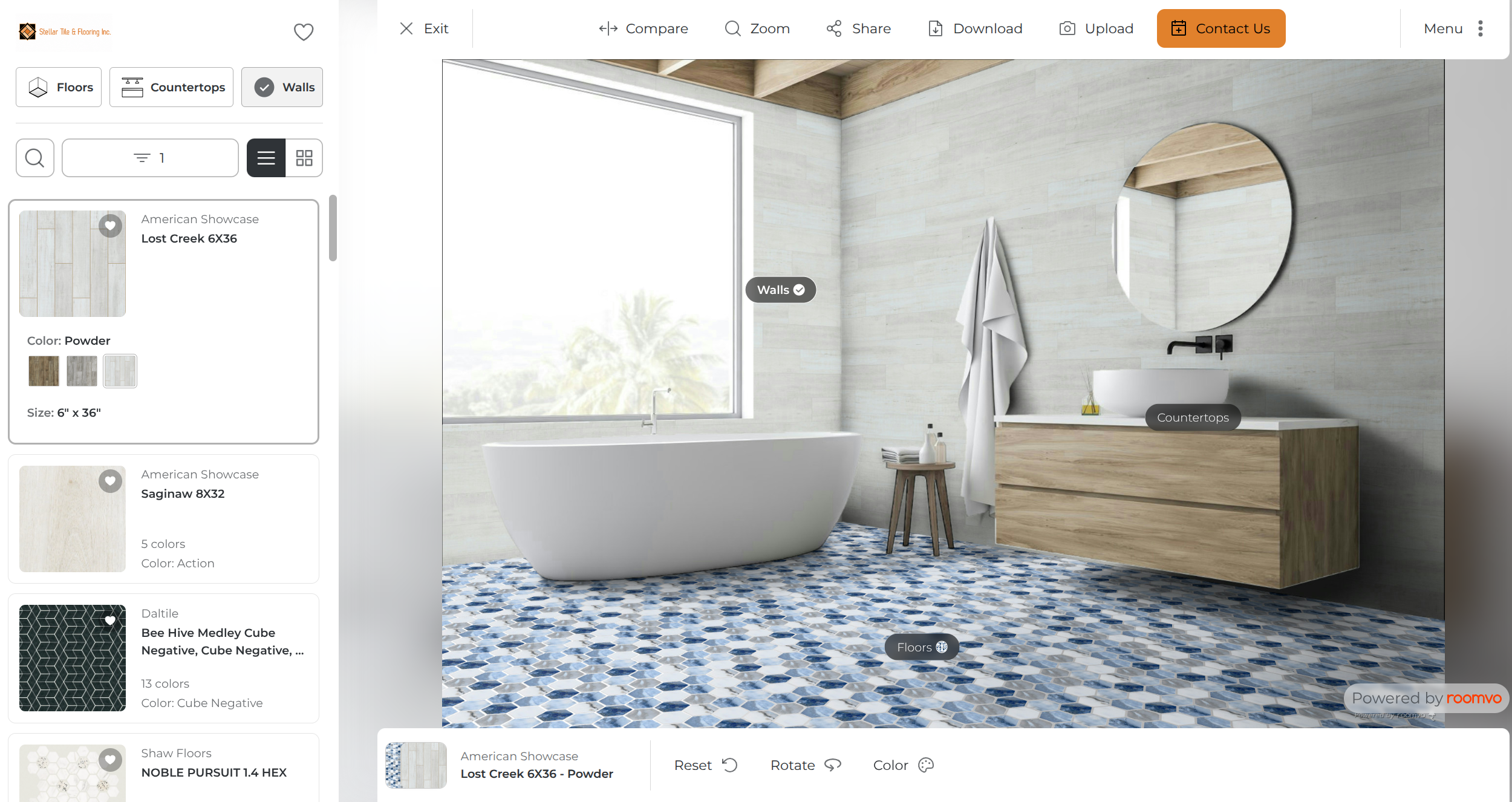 Preview flooring in your room with the Roomvo Visualizer