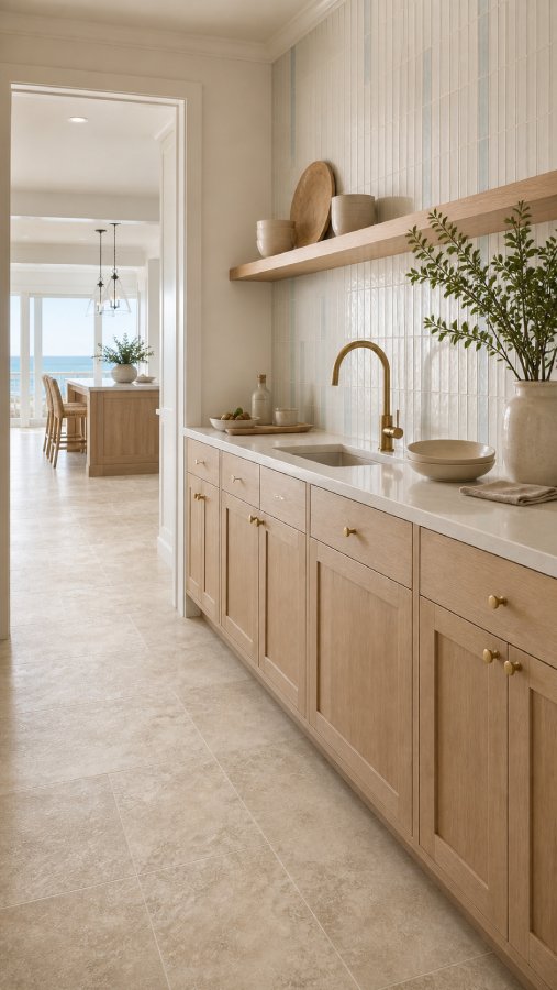 Kitchen countertop installation by Stellar Tile & Flooring in Nags Head, NC