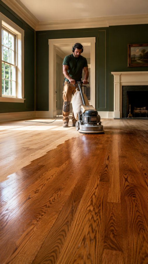 hardwood refinishing with Sawyer's Flooring