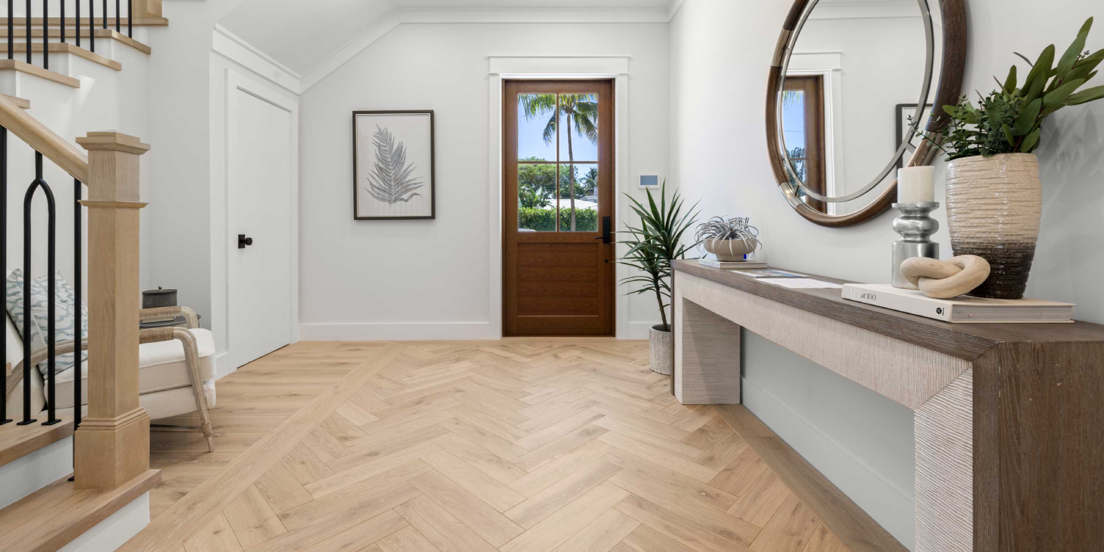 Beautiful hardwood flooring in modern interior