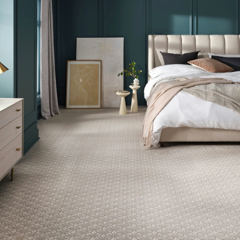 Carpet hardwood flooring in modern interior