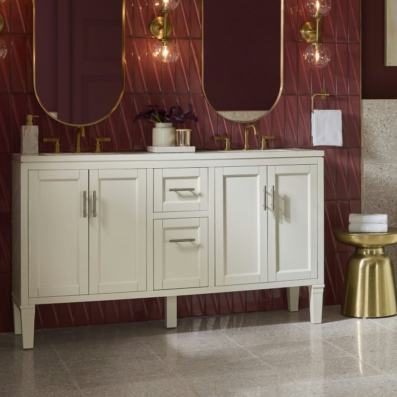 Tile flooring in modern bright interior