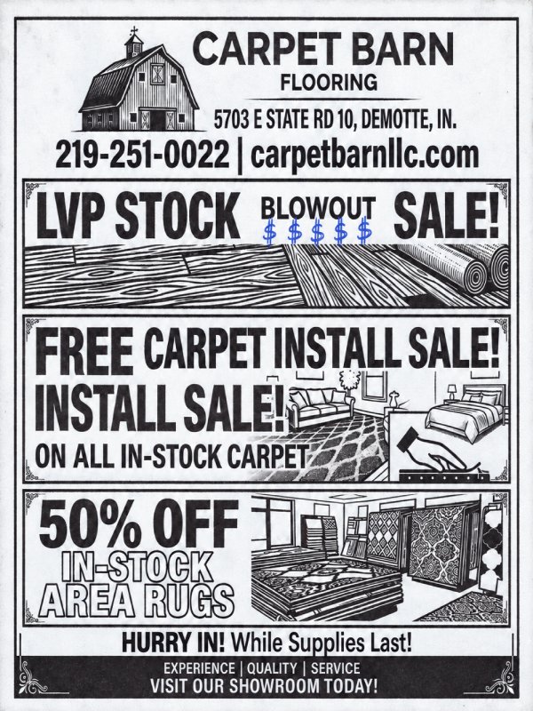 Carpet Barn Flooring fall sale