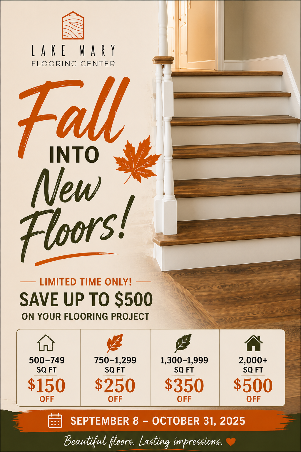 Fall flooring promotion