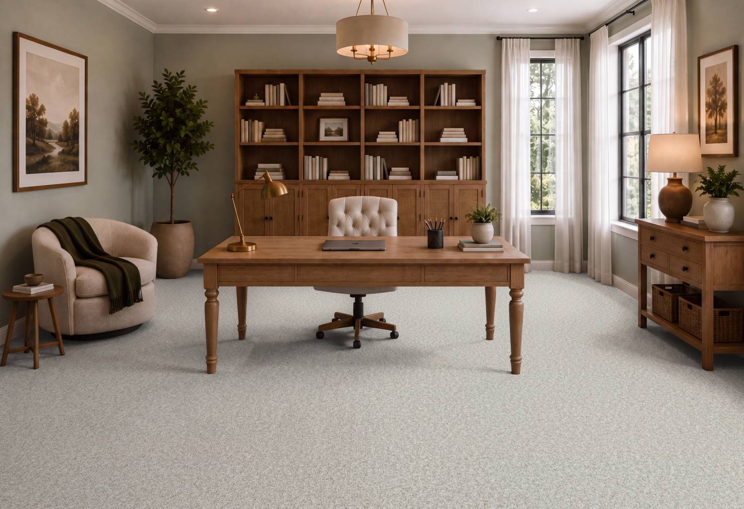  home office with Ventara Select flooring