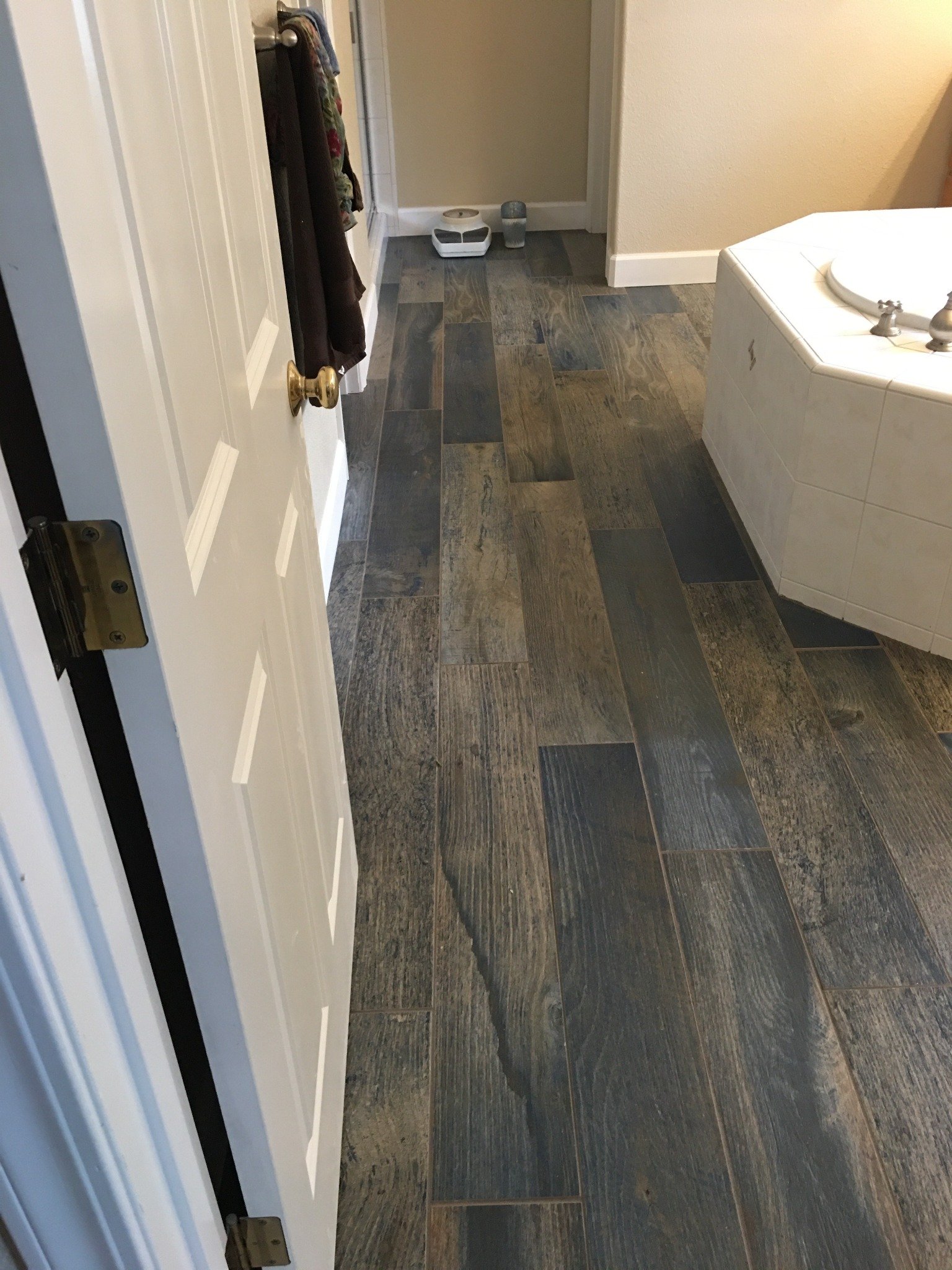Our completed bathroom tile installation