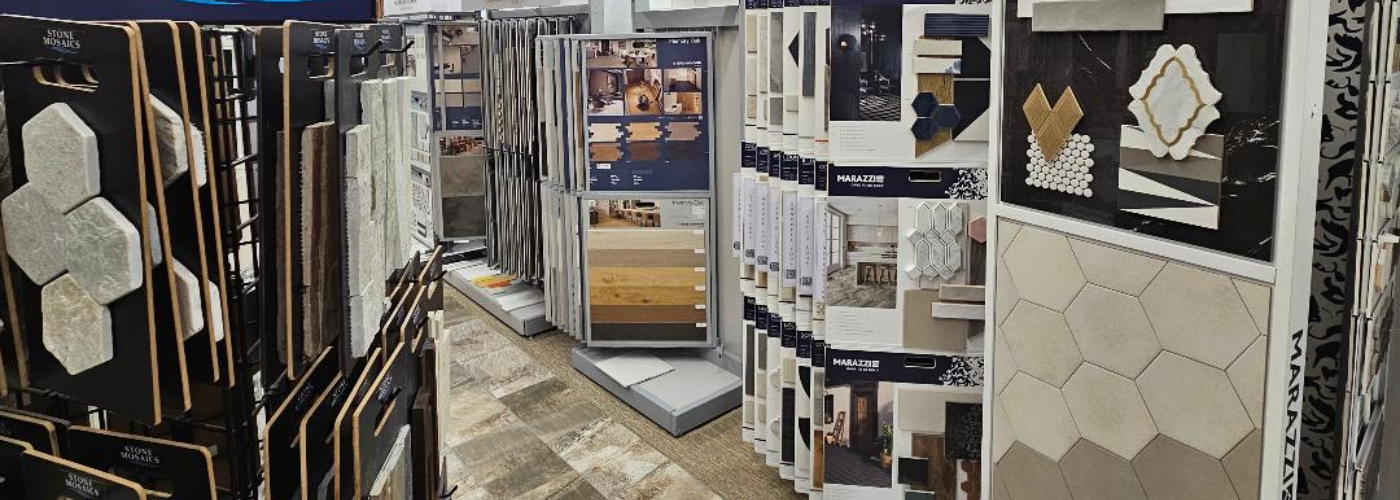 Tile flooring in modern bright interior