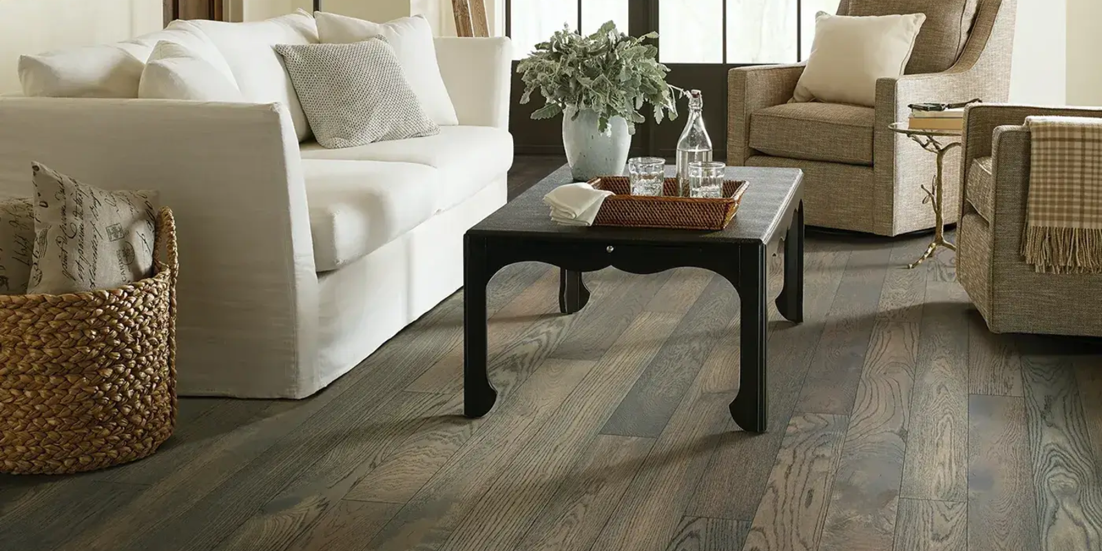 Beautiful hardwood flooring in modern interior
