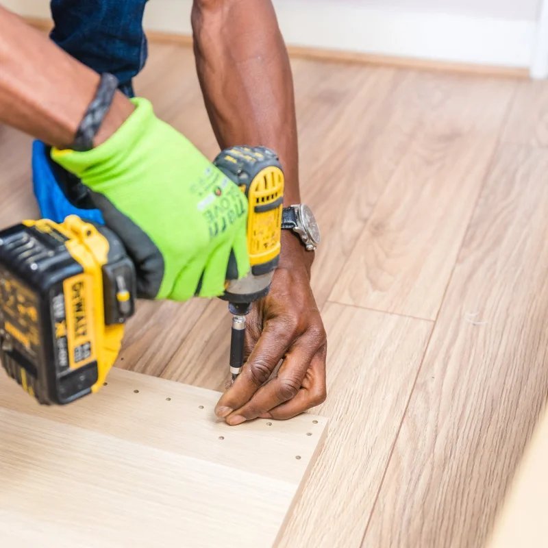 Commercial flooring installer