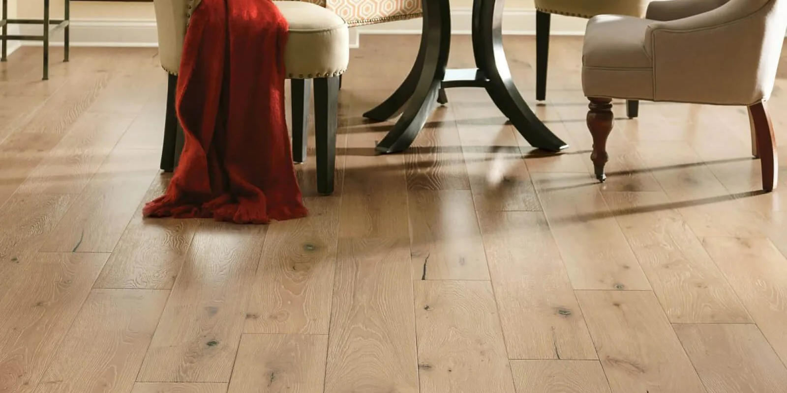 Engineered Hardwood flooring in modern bright interior